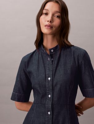 Женские платья Calvin Klein Denim Short Sleeve Dress — фото 4