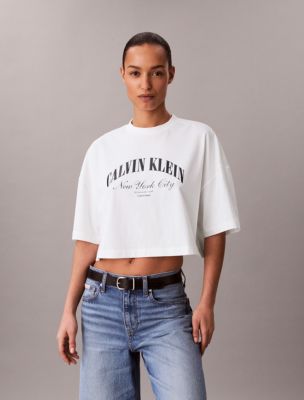 Женские футболки Calvin Klein Heritage Classic Boxy T-Shirt — фото 2