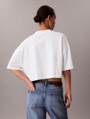 Женские футболки Calvin Klein Heritage Classic Boxy T-Shirt — фото 4