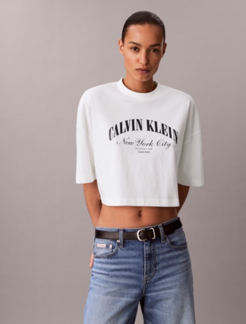 Женские футболки Calvin Klein Heritage Classic Boxy T-Shirt