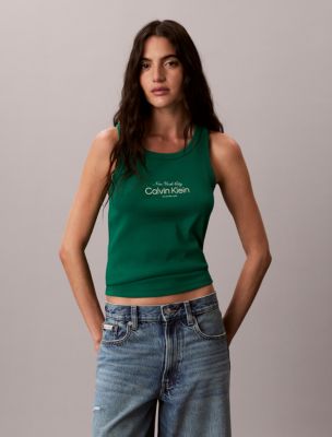 Classic NYC Logo Tank Top, Enchanted Forest