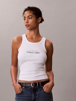 タンクトップ 00s glad news tank top japanese label Classic NYC Logo Tank Top | Calvin Klein