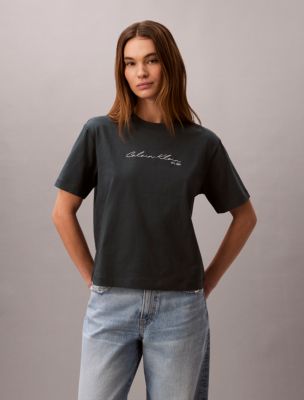 Script Logo Graphic Boxy T-Shirt, Biloxi Blues