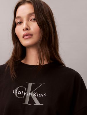 Женские футболки Calvin Klein Monologo Cropped Boxy T-Shirt — фото 2