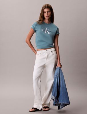 Женские футболки Calvin Klein Dual Tone Monologo Classic T-Shirt — фото 3