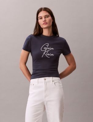Raised Script Logo Graphic Slim T-Shirt - thumbnail 4