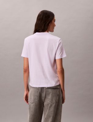 Женские футболки Calvin Klein Blur Floral Graphic Classic T-Shirt — фото 4