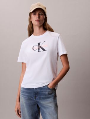 Женские футболки Calvin Klein Script Monologo Graphic Classic T-Shirt — фото 4