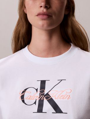 Женские футболки Calvin Klein Script Monologo Graphic Classic T-Shirt — фото 6