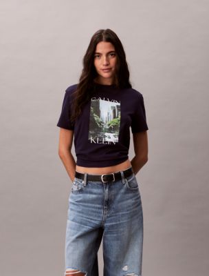 City Logo Graphic Classic T-Shirt, Evening Blue