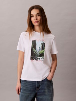 City Logo Graphic Classic T-Shirt, Bright White