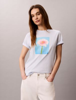 Daisy Graphic Classic T-Shirt, Ancient Water