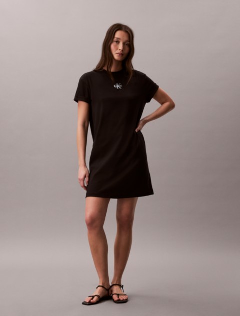 Женские платья Calvin Klein Monologo Mini T-Shirt Dress