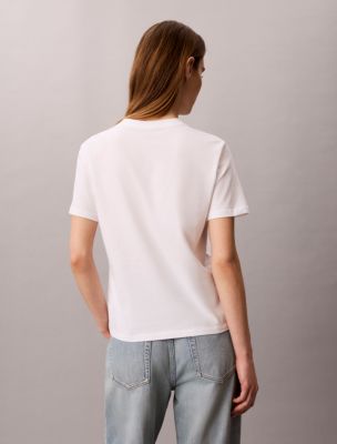 Женские футболки Calvin Klein Flower Graphic Classic T-Shirt — фото 4