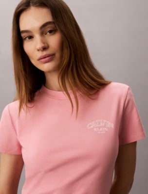 Curved Logo Graphic Boxy Tee