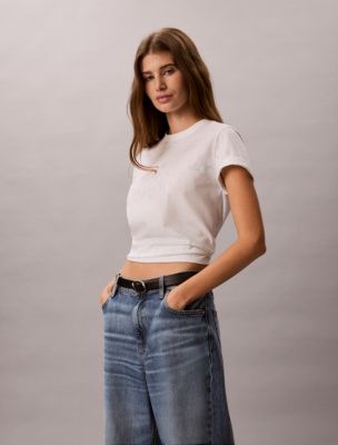 Женские футболки Calvin Klein Floral Print Classic T-Shirt — фото 6