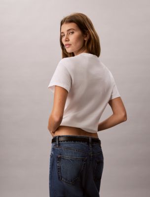 Женские футболки Calvin Klein City Sunset Logo Graphic Classic T-Shirt — фото 4