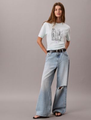 Женские футболки Calvin Klein Cityscape Graphic Crewneck Tee — фото 3