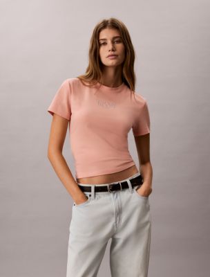 Logo Graphic Slim T-Shirt, Luminous Peach