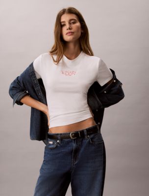 Logo Graphic Slim T-Shirt, Bright White