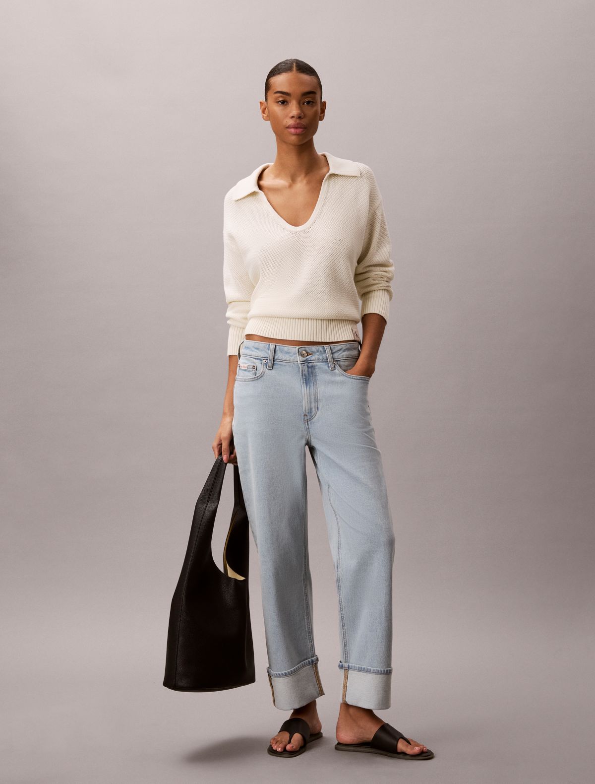 High Rise Straight Jeans