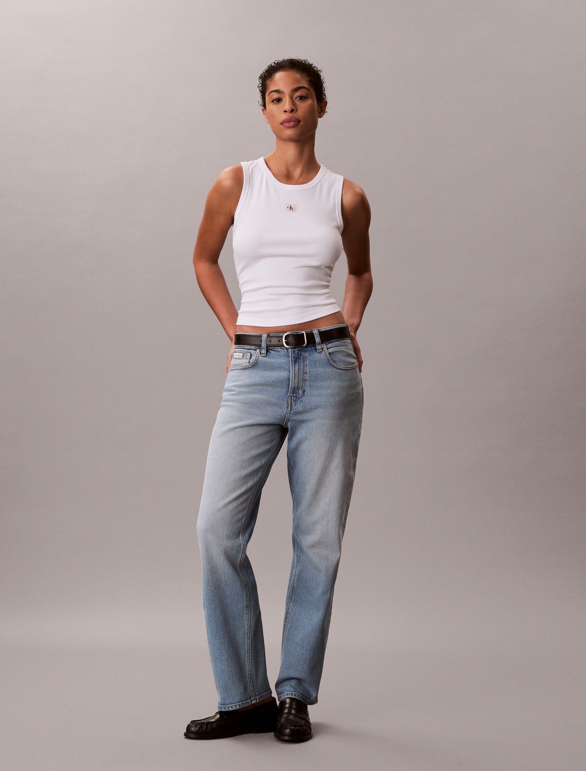 High Rise Straight Jeans