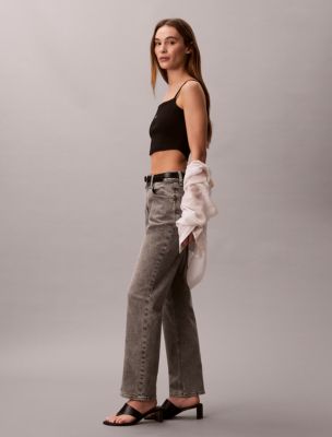 High Rise Straight Jeans - thumbnail 4
