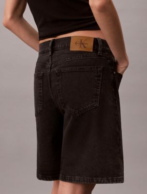 Женские шорты Calvin Klein Roll Hem A-Line Denim Shorts — фото 6