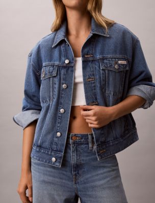 Женские куртки Calvin Klein Relaxed Denim Jacket — фото 6