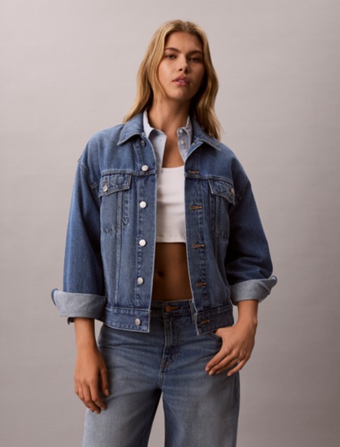 Женские куртки Calvin Klein Relaxed Denim Jacket