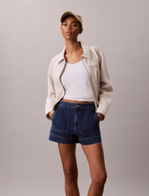 Женские шорты Calvin Klein Denim Utility, цвет: Синий — фото 2