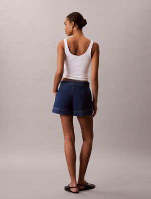 Женские шорты Calvin Klein Denim Utility, цвет: Синий — фото 5