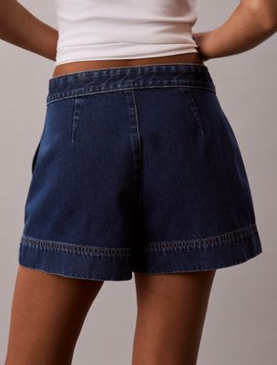 Женские шорты Calvin Klein Denim Utility, цвет: Синий — фото 6