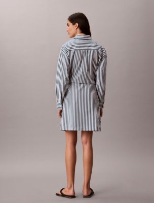 Женские платья Calvin Klein Yarn-Dyed Poplin Cotton Shirt Dress — фото 5