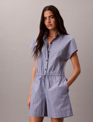 Женские комбинезоны Calvin Klein Yarn-Dyed Poplin Cotton Romper — фото 3
