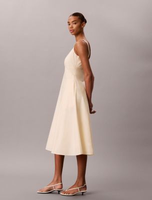 calvin klein women's cotton drawstring sleeveless midi dress Calvin Klein Women's Plus Size Sleeveless Printed Maxi Dress, 20