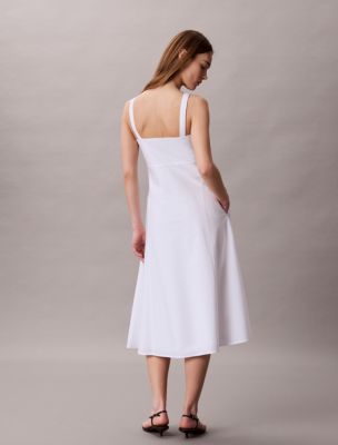 Женские платья Calvin Klein Cotton Poplin Sleeveless Midi Dress — фото 5