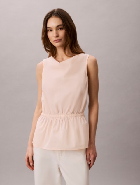 Женские блузки Calvin Klein Cotton Poplin Sleeveless Blouse