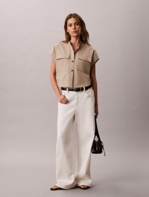 Женские блузки Calvin Klein Relaxed Pocket Blouse — фото 2