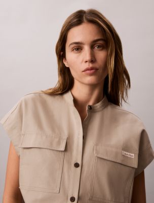 Женские блузки Calvin Klein Relaxed Pocket Blouse — фото 3