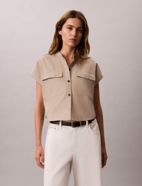 Женские блузки Calvin Klein Relaxed Pocket Blouse