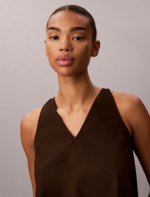 Женские топы Calvin Klein Linen Blend Sleeveless Top — фото 4