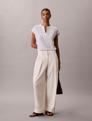 Женские топы Calvin Klein Double Gauze Relaxed Top — фото 4