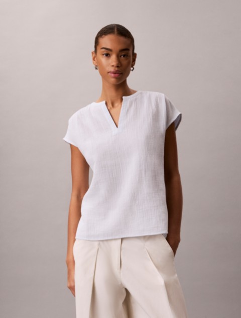 Женские топы Calvin Klein Double Gauze Relaxed Top