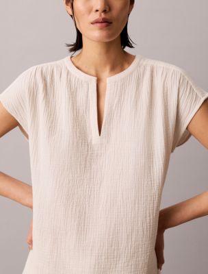 Double Gauze Relaxed Top - thumbnail 4