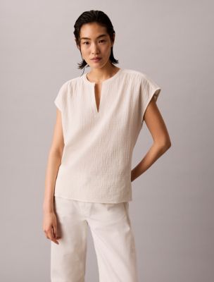 Double Gauze Relaxed T-Shirt, Tofu