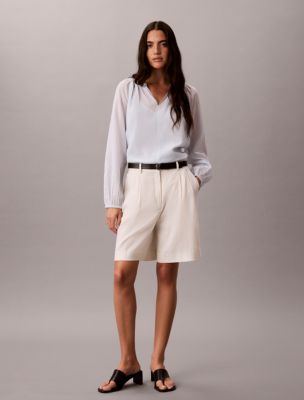 Женские топы Calvin Klein Light Cotton Blend Popover Top — фото 2