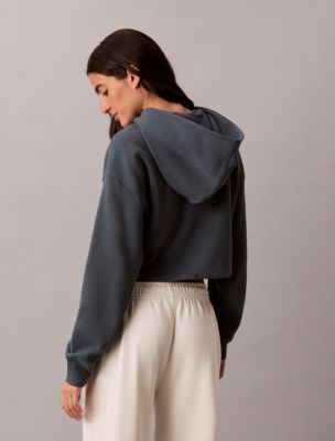 Женские худи Calvin Klein Monologo Terry Cropped — фото 4