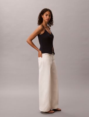 Женские топы Calvin Klein Crochet Button-Down Tank Top — фото 6