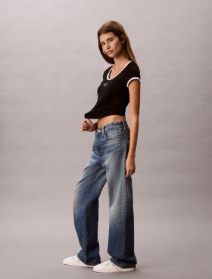 Женские футболки Calvin Klein Monologo Graphic Slim T-Shirt — фото 4